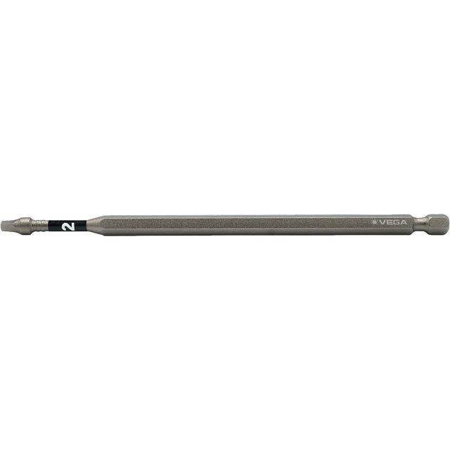 Impactech® Power Bit, Square, #2 Tip, 1/4" Drive Size, 6" Length