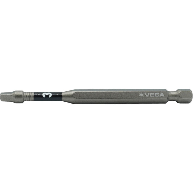Impactech® Power Bit, Square, #3 Tip, 1/4" Drive Size, 6" Length