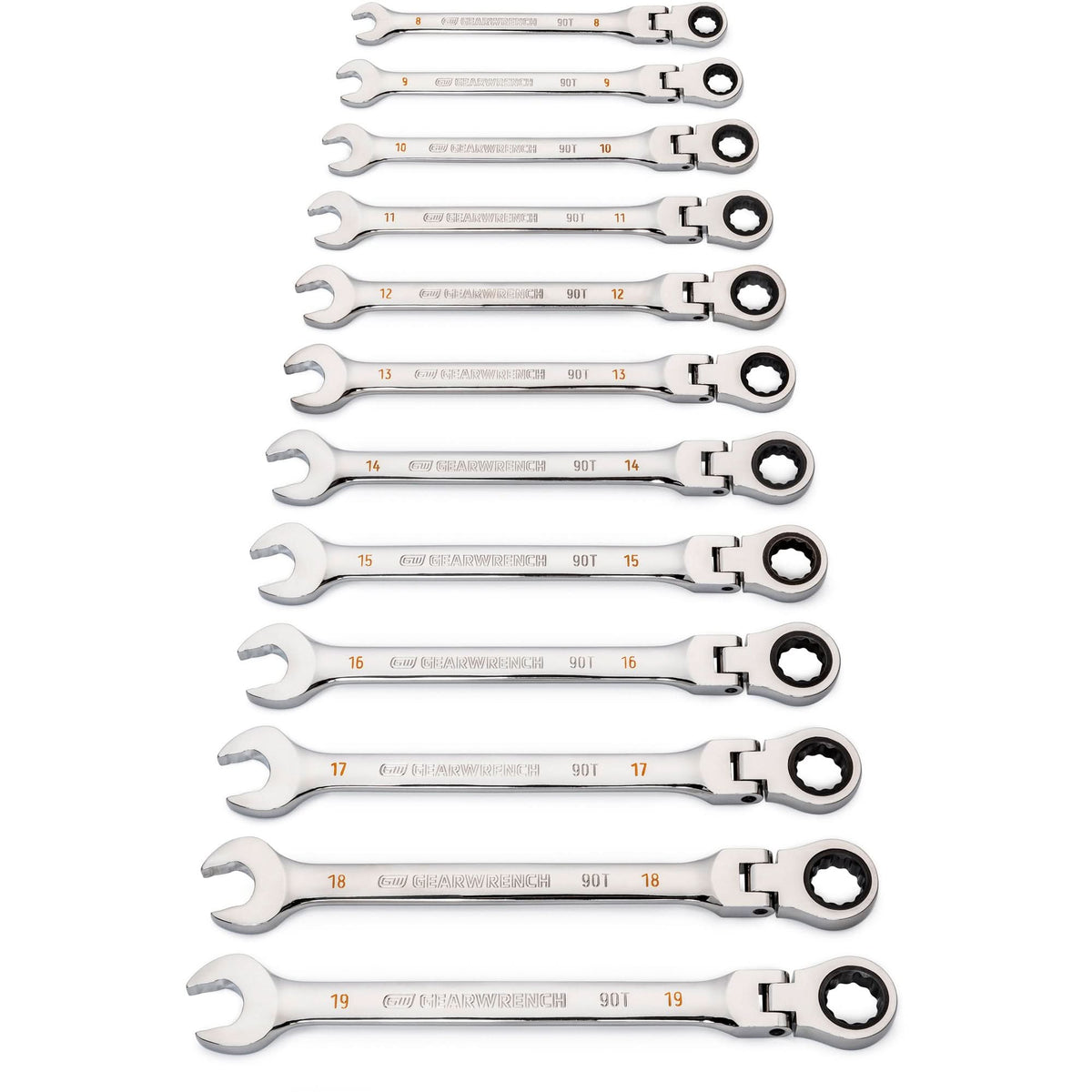 90-Tooth 12 Point Wrench Set