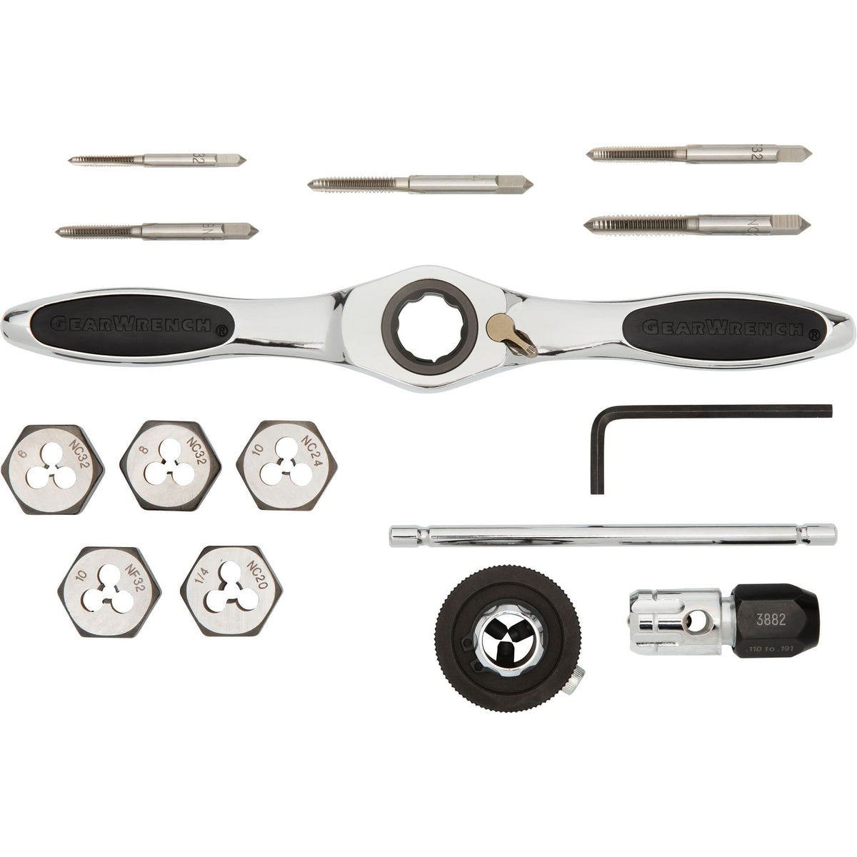 SAE Ratcheting Tap & Die Set