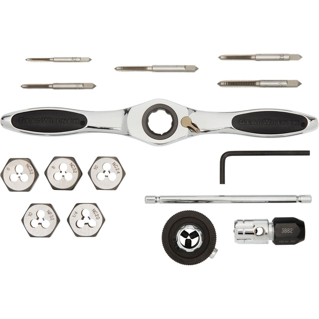 SAE Ratcheting Tap & Die Set