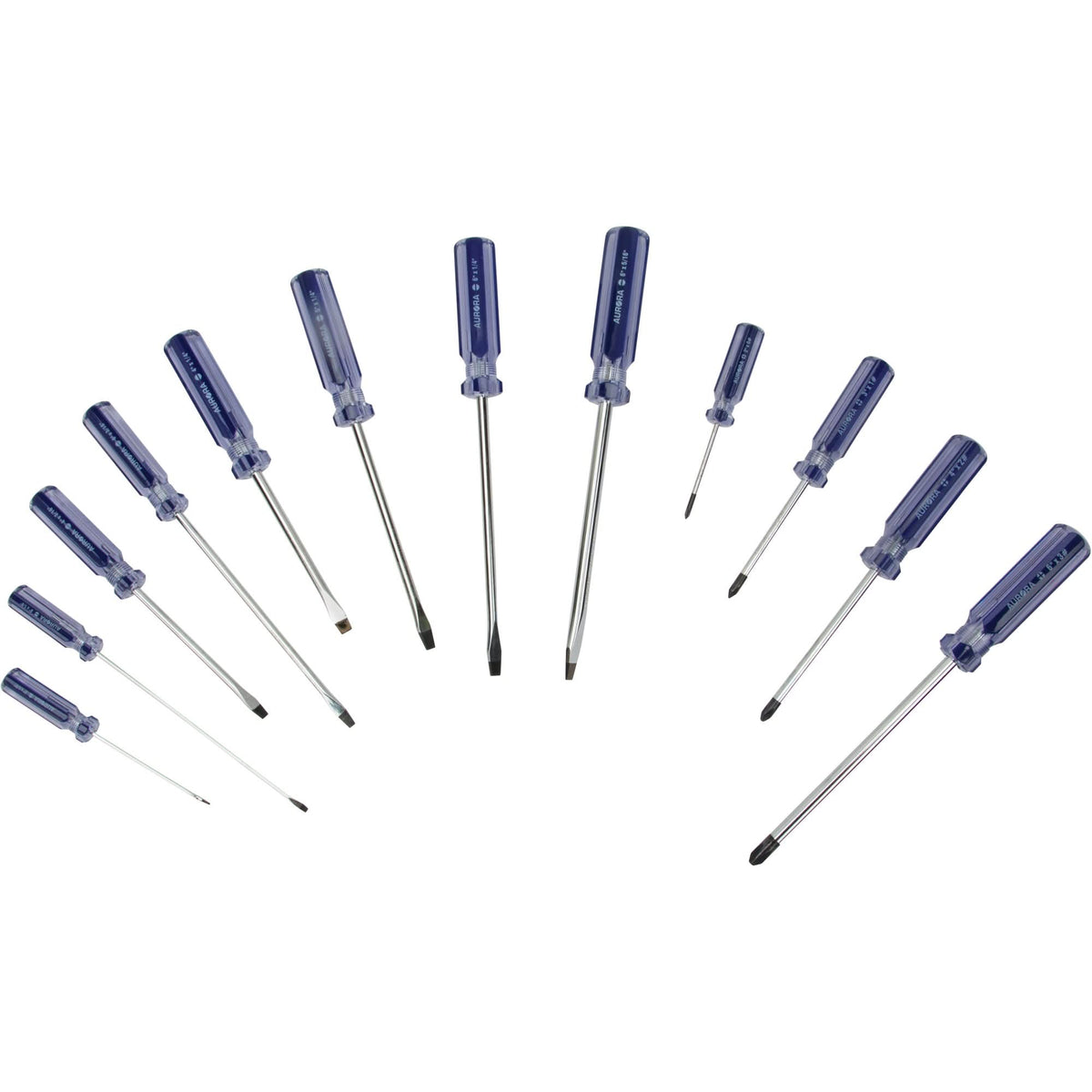 Slotted & Philips Screwdriver Kit, 12 Pcs.