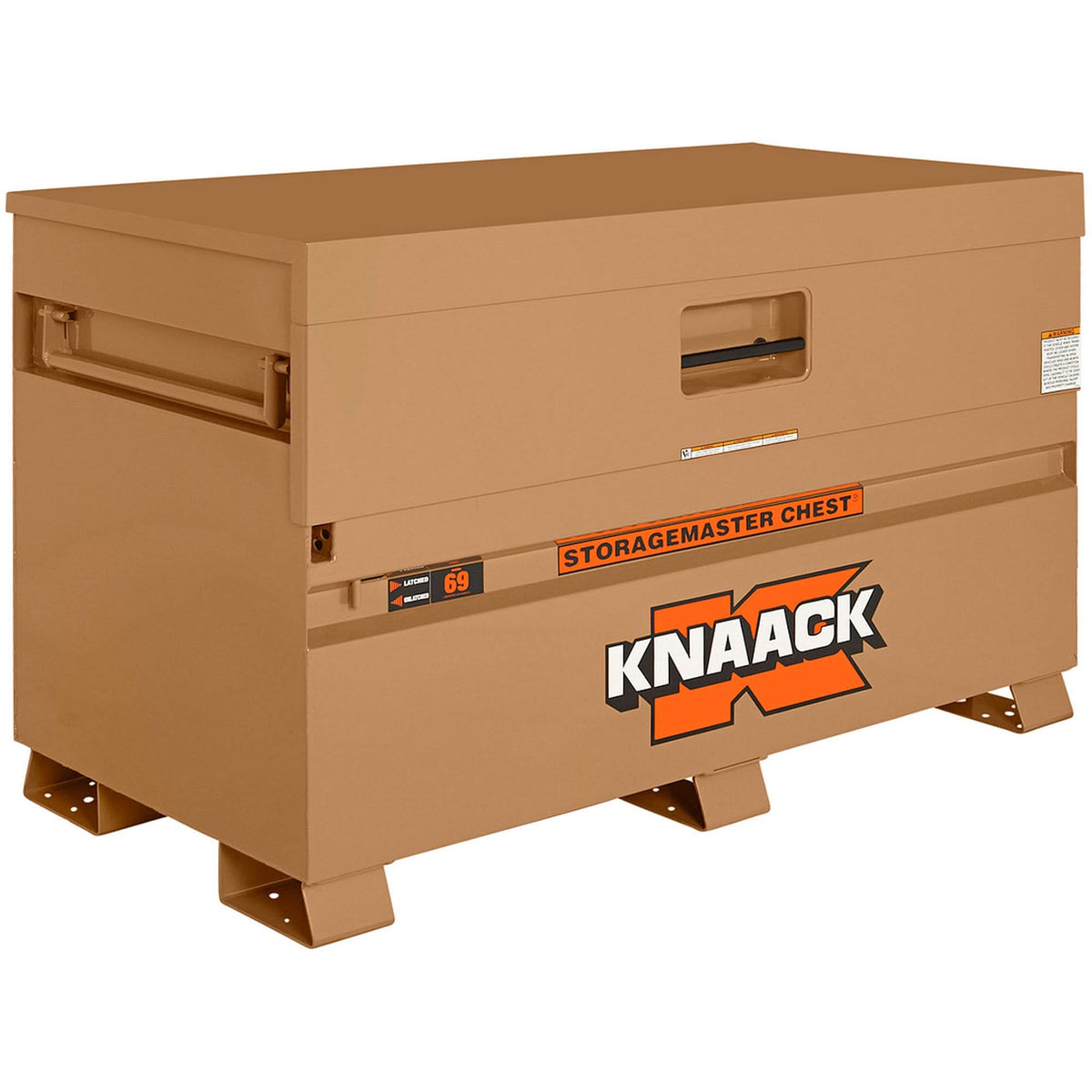 Model 69 Piano Box with Padlock, 60" W x 30" D x 34-1/4" H, Tan