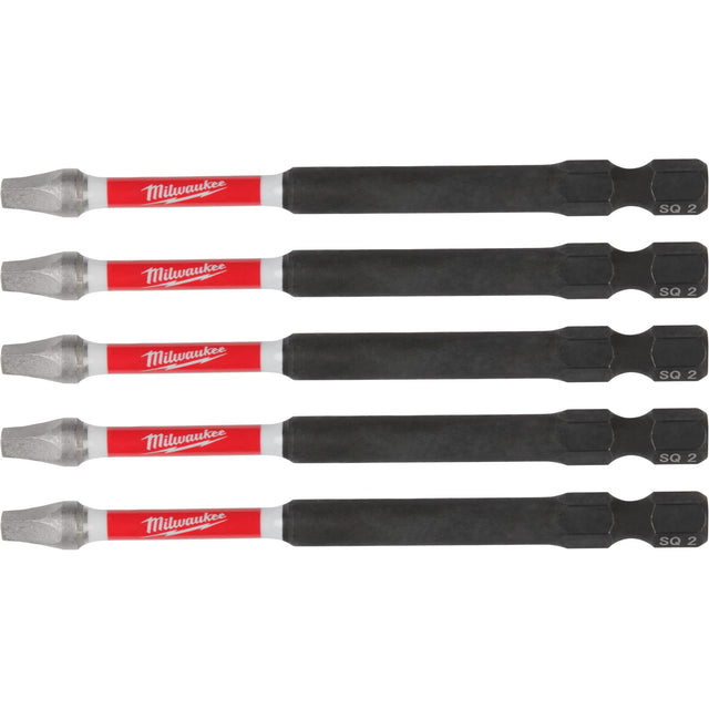 SHOCKWAVE™ Impact Recess Power Bits, Square, 2 Tip, 3-1/2" Length