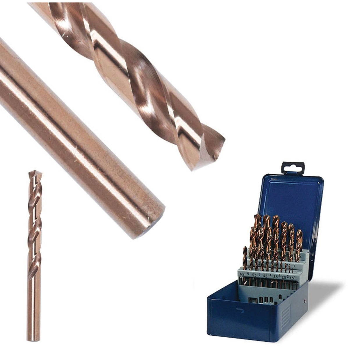 SST+™ Jobbers Wire Gauge Drill Bit, High Speed Steel, #52, 1-11/16" L, 13/16" Flute, 135° Point Angle