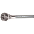 Double Cut Ball Shaped Burr, SD-3, 3/8" Dia., 1/4" Shank, 5/16" Depth of Cut