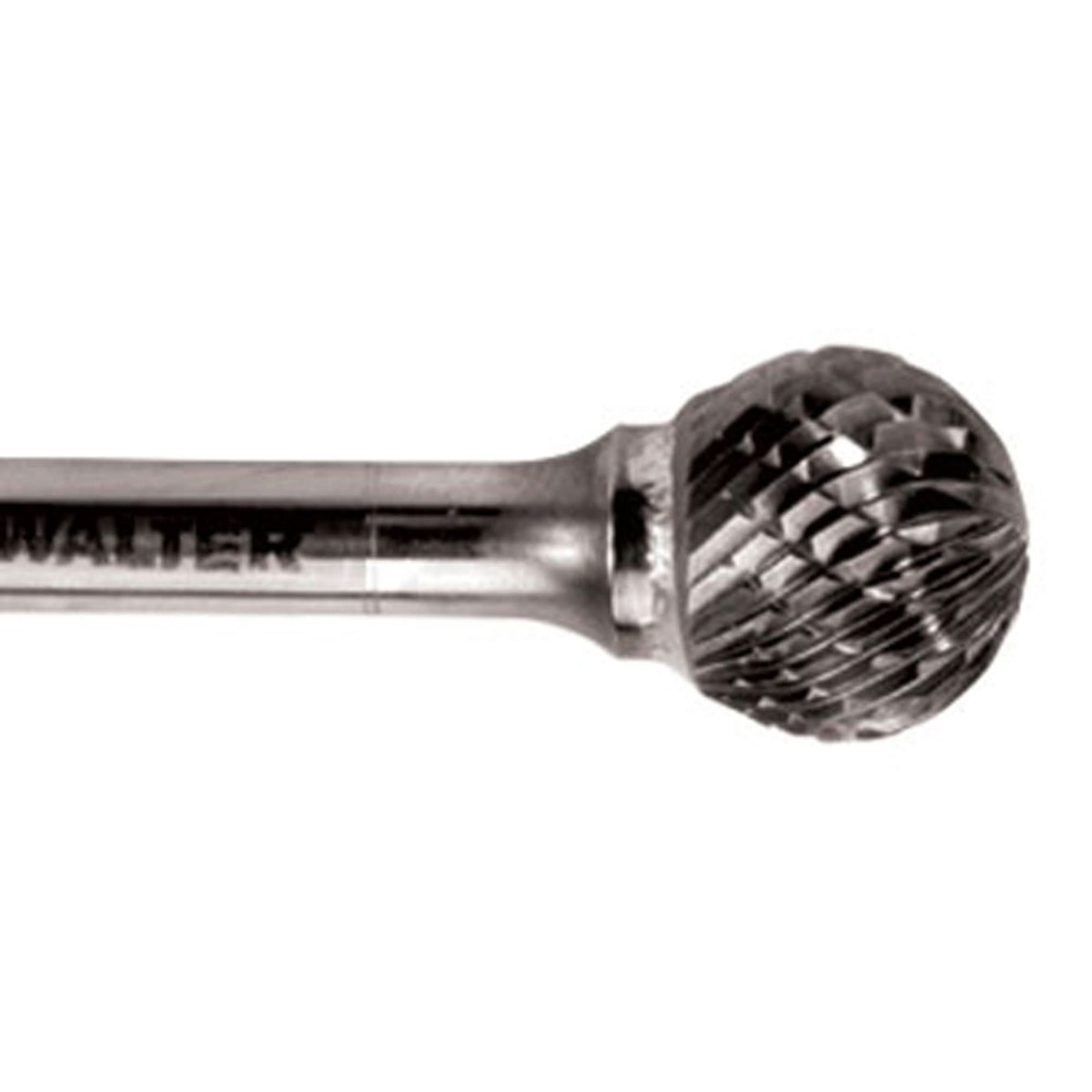 Double Cut Ball Nose Burr, SD-5, 1/2" Dia., 1/4" Shank, 7/16" Depth of Cut