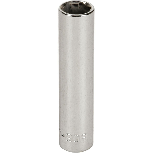 Socket, 8 mm, 1/4" Drive, 6 Points, Deep