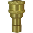 Hydraulic Quick Coupler - Brass Manual Coupler, Brass/Stainless Steel