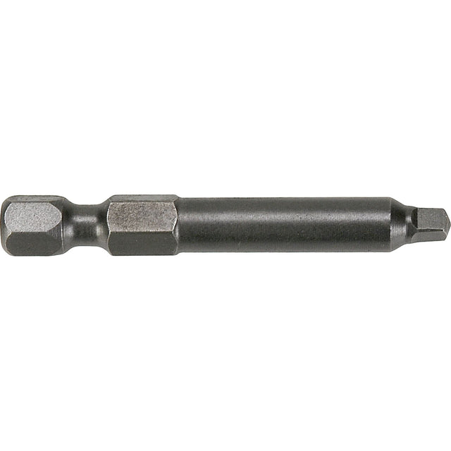 1/4" Square Recess Turned Body Power Bits, Square, #2 Tip, 1/4" Drive Size, 3-1/2" Length