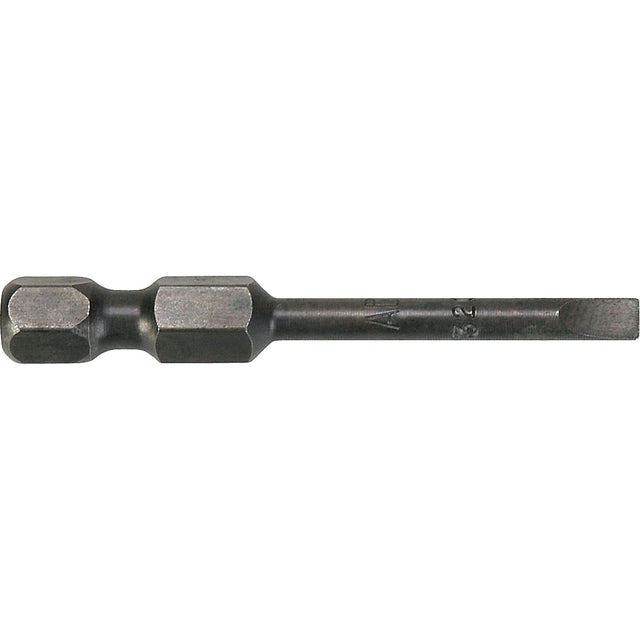 1/4" Slot Power Bits, Slot, 5/32" Tip, 1/4" Drive Size, 3" Length