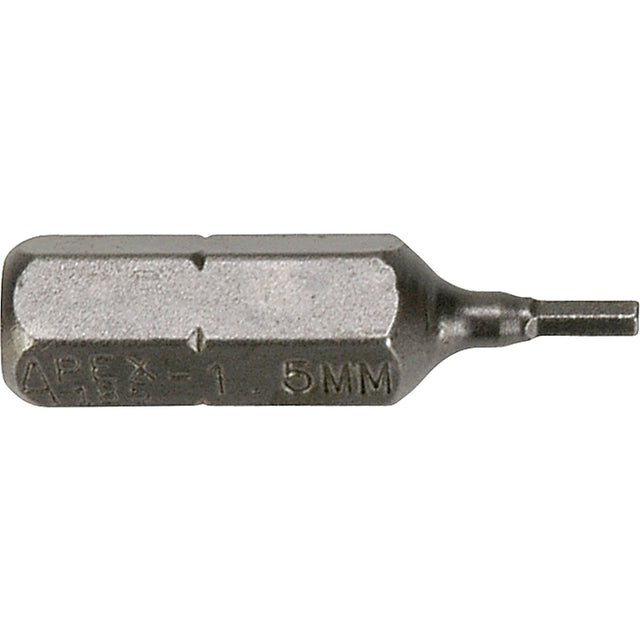 Metric Bits, Hex, 1.5 mm, 1/4" Drive
