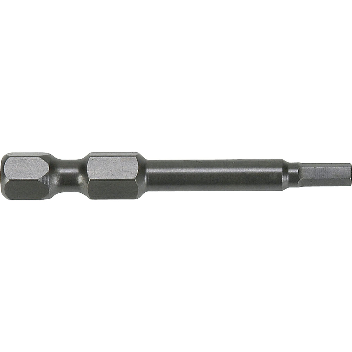 1/4" Metric Hex Power Bits, Hex, 6 mm Tip, 1/4" Drive Size, 1-15/16" Length