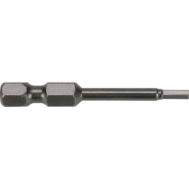 1/4" Sae Hex Power Bits, Hex, 3/16" Tip, 1/4" Drive Size, 3" Length