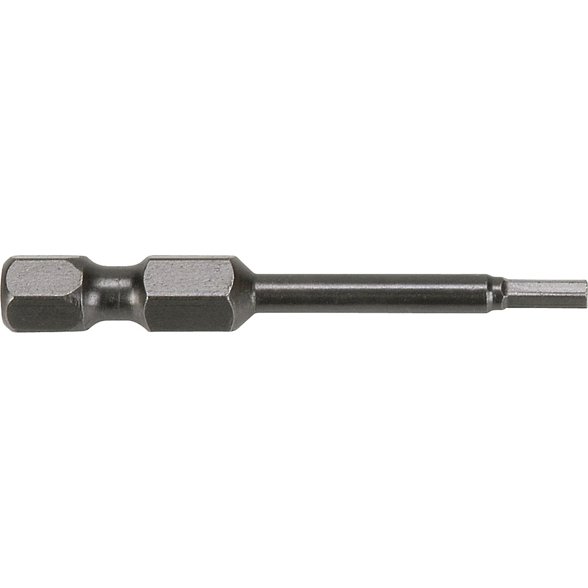 1/4" Sae Hex Power Bits, Hex, 1/8" Tip, 1/4" Drive Size, 5" Length