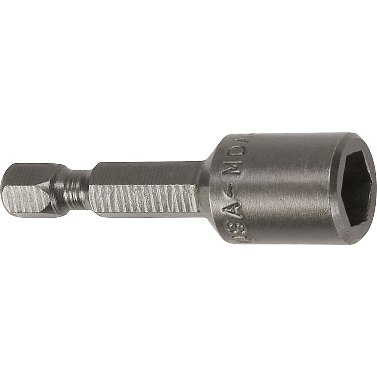 Nutsetter For Metric Sheet Metal Screws, 7 mm Tip, 1/4" Drive, 44.5 mm L, Magnetic