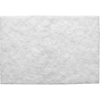 Standard Abrasives™ White Cleaning Hand Pad 827525, Nepheline Syenite, 6" x 9", Super Fine Grit