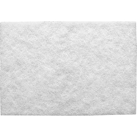 Standard Abrasives™ White Cleaning Hand Pad 827525, Nepheline Syenite, 6" x 9", Super Fine Grit