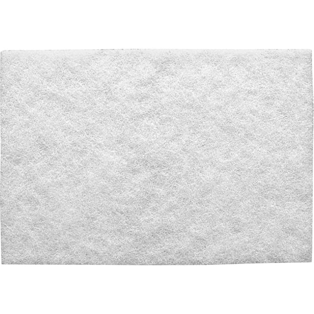 Standard Abrasives™ White Cleaning Hand Pad 827525, Nepheline Syenite, 6" x 9", Super Fine Grit