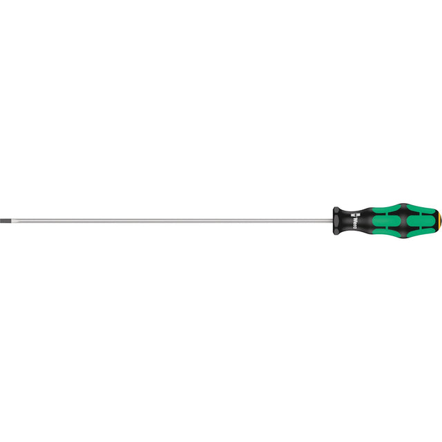 Slotted Screwdriver, 5/32" Tip, Round, 15-3/4" L, Plastic Handle