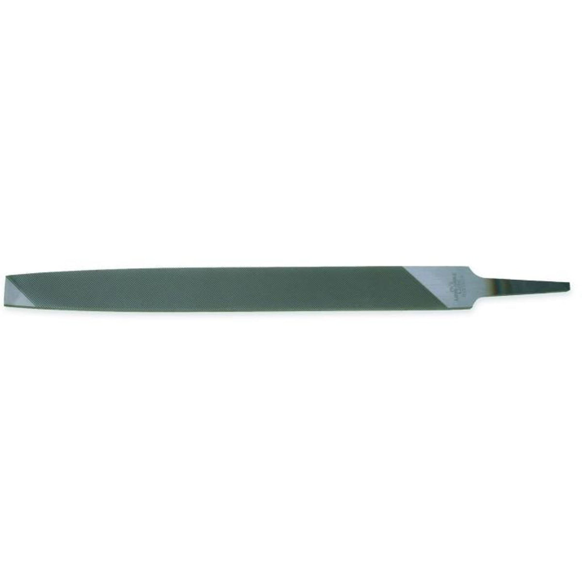 Long Angle Lathe File, Flat, 12", Bastard