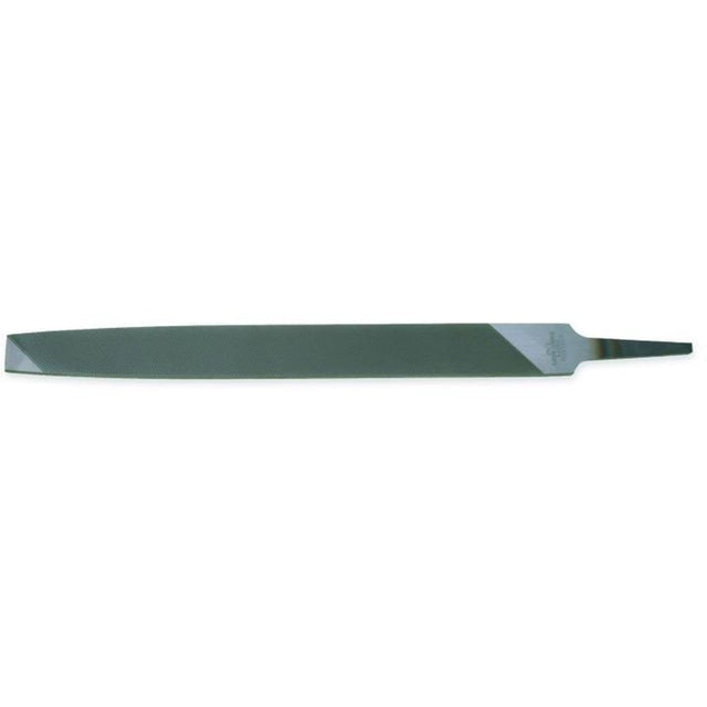 Long Angle Lathe File, Flat, 12", Bastard