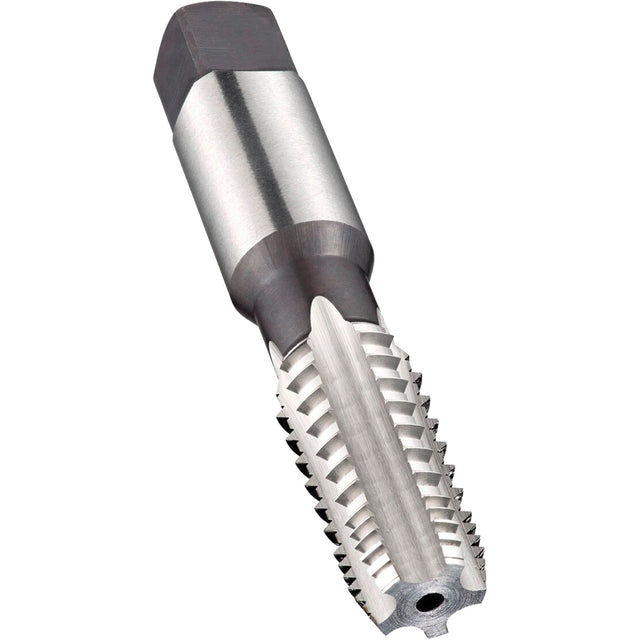 Interrupted Thread Machine Pipe Tap, 1/8"-27, 5 Flutes, 70 mm L, Taper, High Speed Steel