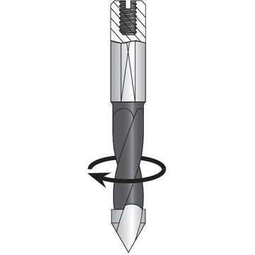 Through-Hole Carbide Tipped Drill, 2/5" Diameter