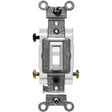 Back & Side-Wired Quiet Switches with 3-Way Framed Toggle