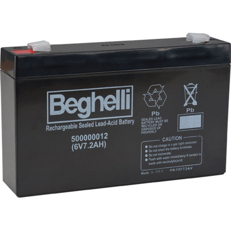 Sealed Lead Acid Batteries, 6 V, 7.2 Ah