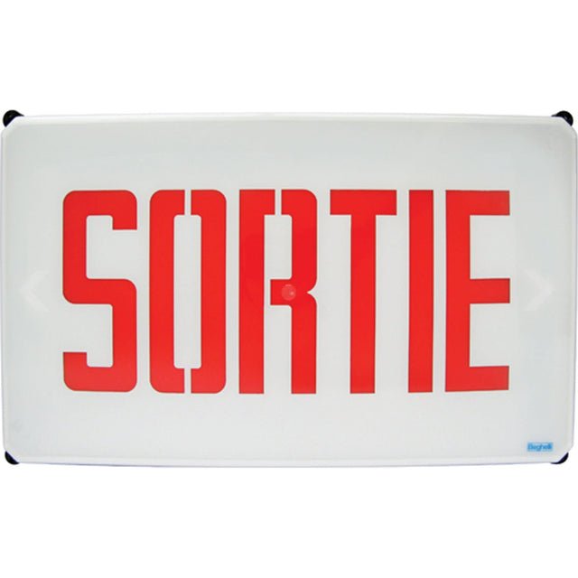 Aqua NEMA 4x Sortie Signs, LED, Hardwired, French