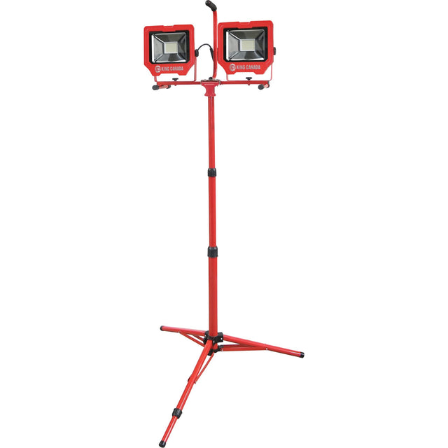 Twin Work Light with Tripod, LED, 72 W, 8000 Lumens, Aluminum Housing