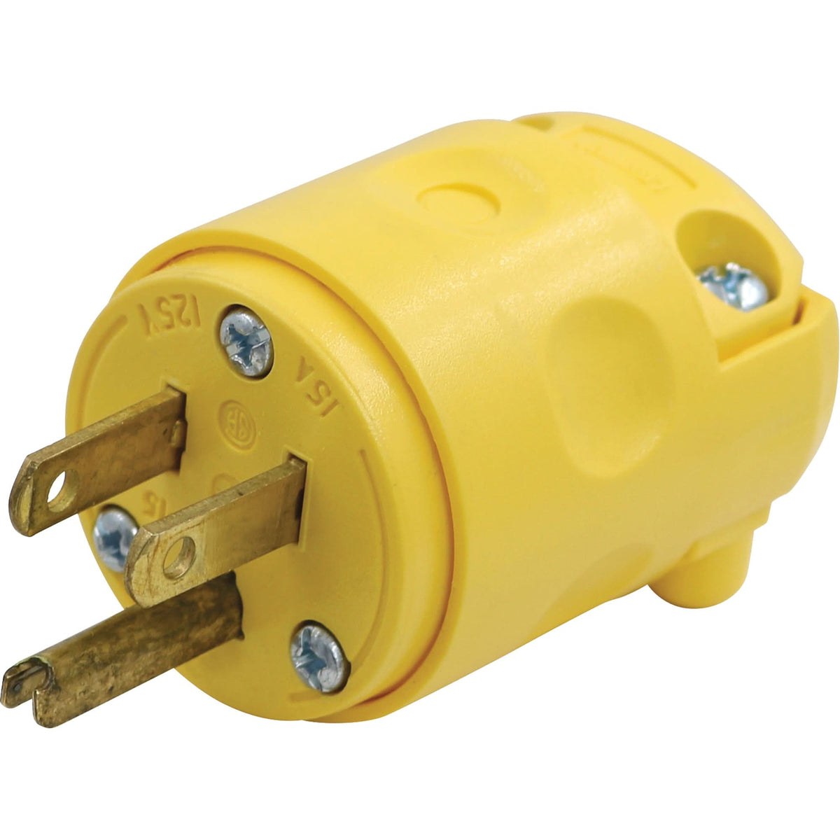 Replacement Plug, PVC, 15 A, 125 V