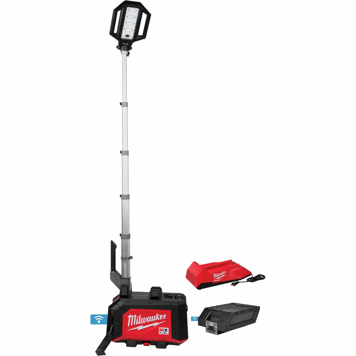 MX FUEL™ ROCKET™ Dual Power Compact Tower Light, LED, 15000 Lumens
