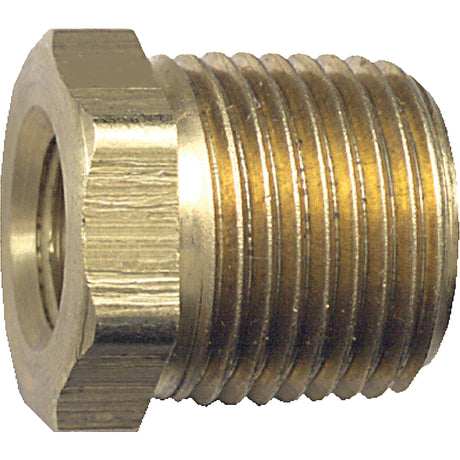 Pipe Bushing, 3/8" x 1/4", NPT x FPT, Brass